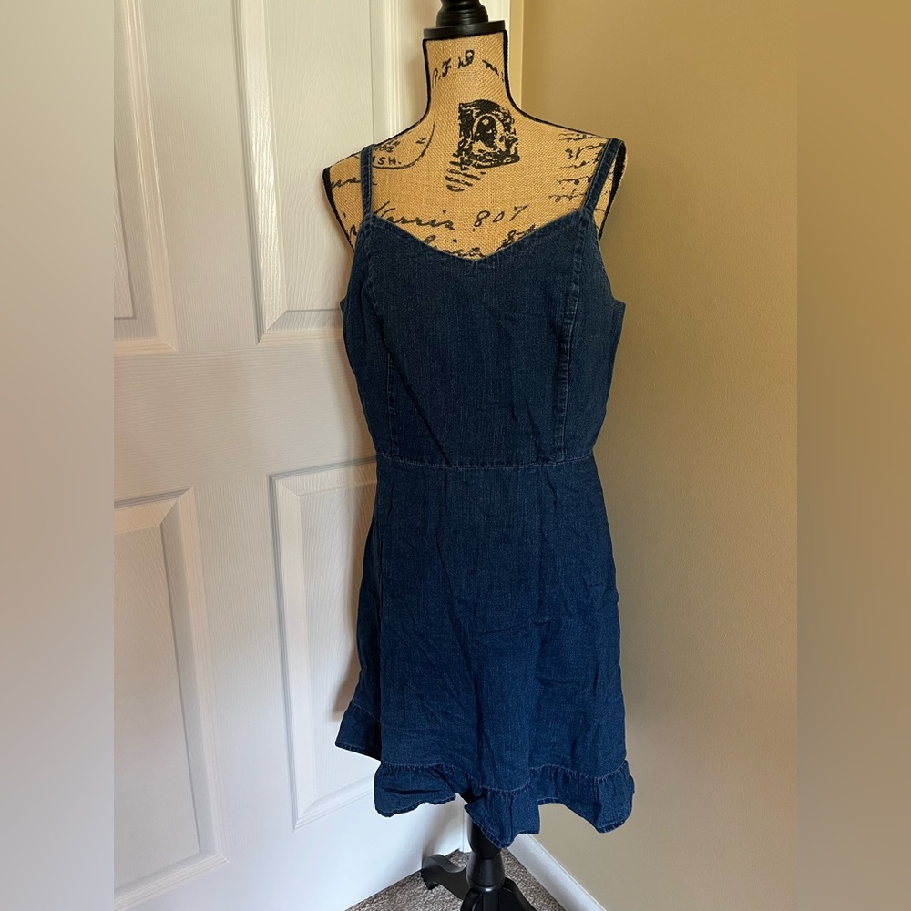 Denim Blue Sleeveless Dress